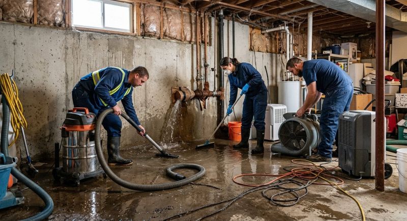 Basement Water Cleanup in Santa Rosa, CA