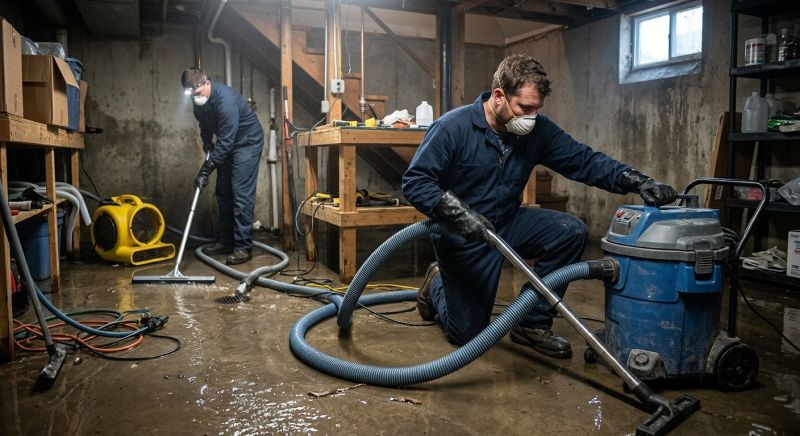 Basement Water Extraction in Wilmington, NC