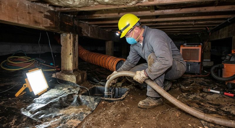 Crawl Space Water Remediation in Phoenix, AZ