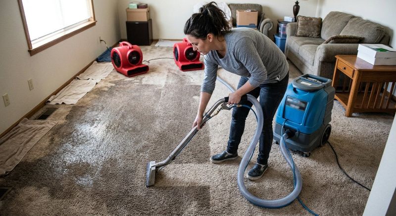 Wet Carpet Drying in Wilmington, NC
