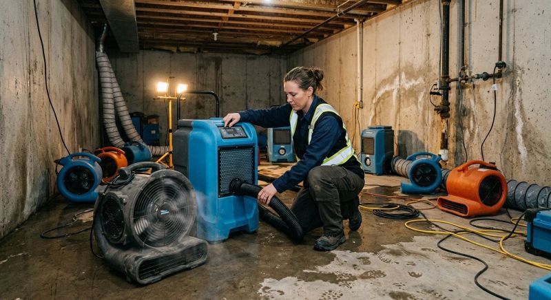 Basement Drying in Wilmington, NC