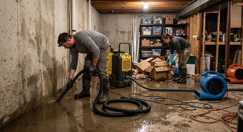 Basement Water Cleanup in Napa, CA