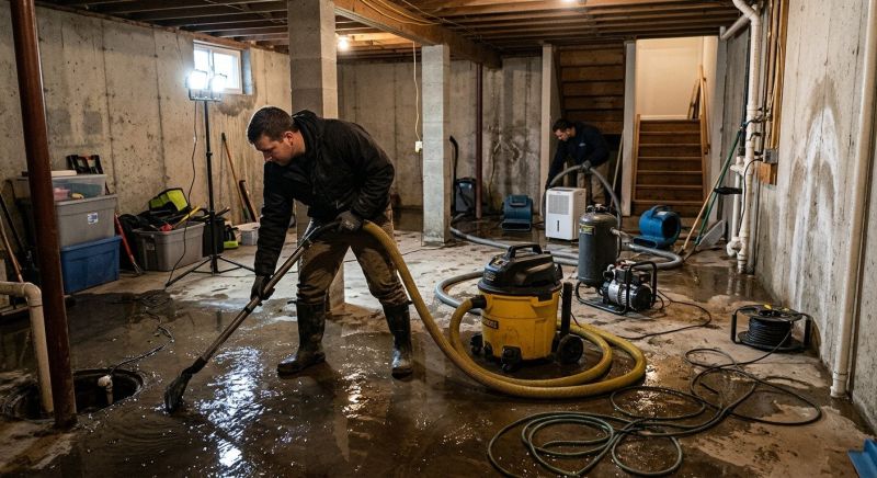 Basement Water Extraction in Scottsdale, AZ