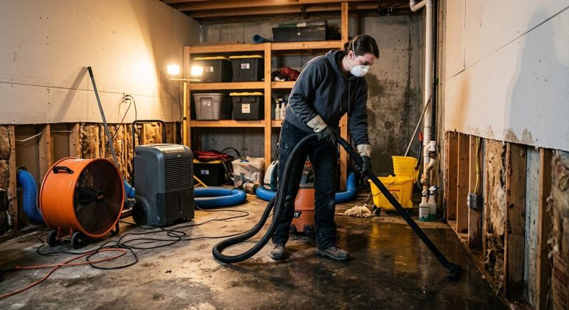 Basement Water Mitigation in Mesa, AZ