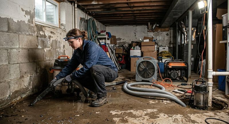 Basement Water Mitigation in Santa Rosa, CA