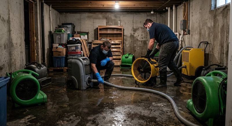 Basement Water Removal in Napa, CA