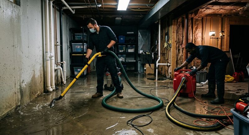 Basement Water Removal in Napa, CA