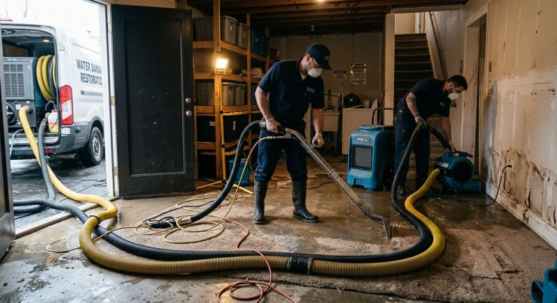 Burst Pipe Cleanup in Napa, CA