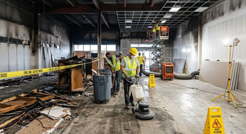 Commercial Fire Damage Repair in Gilbert, AZ