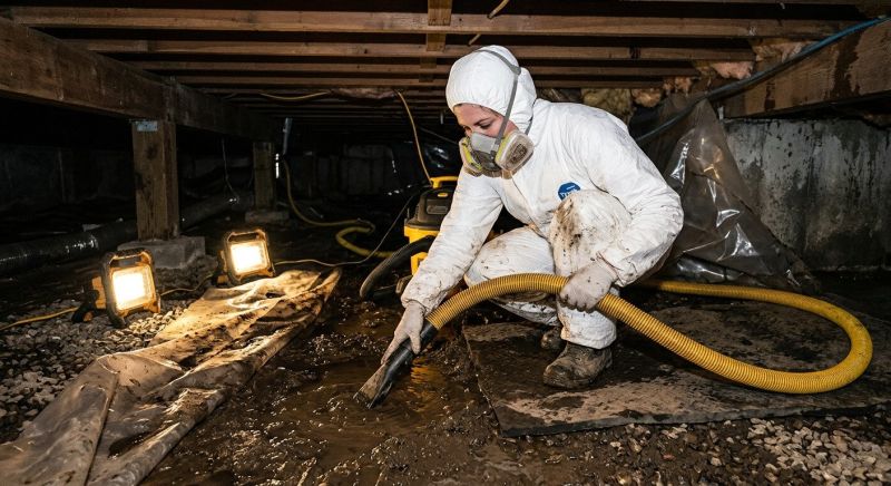 Crawl Space Water Remediation in Santa Rosa, CA