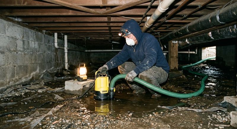 Crawlspace Water Cleanup in Wilmington, NC