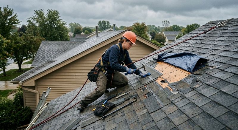 Roof Storm Damage Remediation in Olathe, KS
