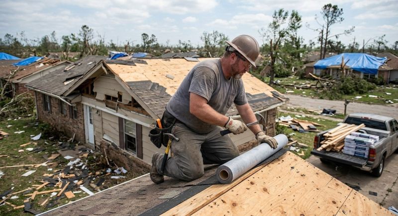 Roof Storm Damage Remediation in Kansas City, KS