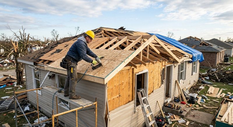 Storm Damage Restoration in Olathe, KS