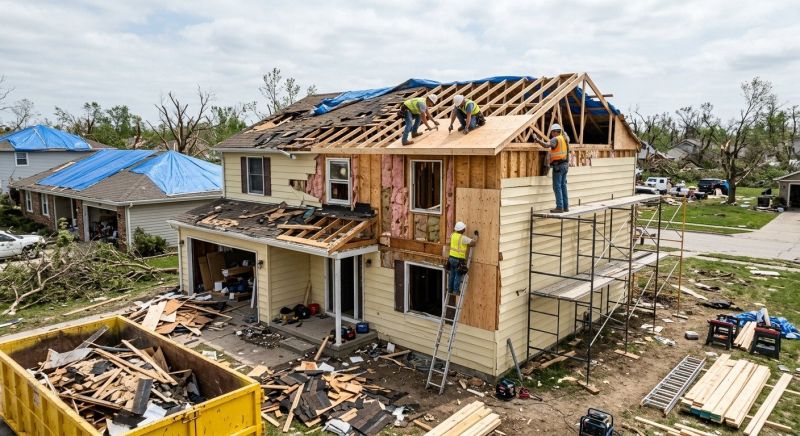 Tornado Damage Repair in Overland Park, KS